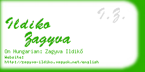 ildiko zagyva business card