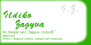 ildiko zagyva business card